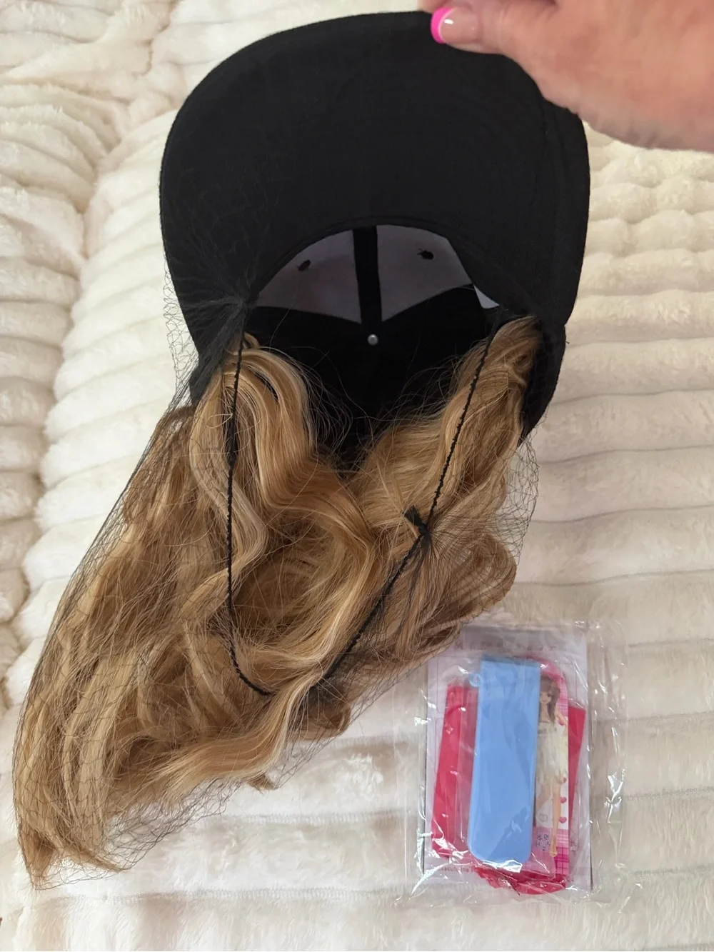 Synthetic Ballcap Wig